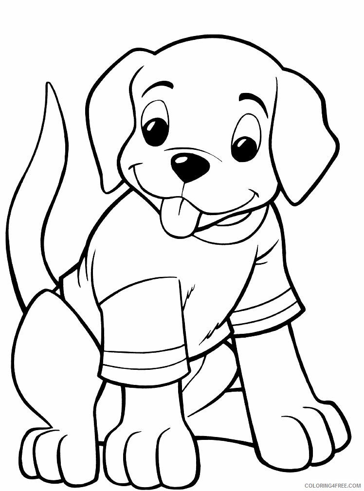 Puppy Coloring Pages Animal Printable Sheets Printable Puppy 2021 4088 Coloring4free