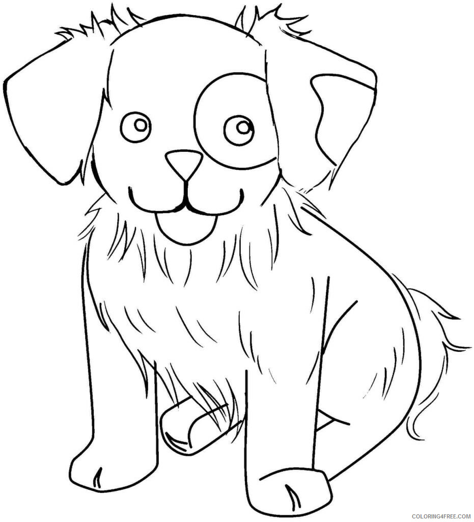 Puppy Coloring Pages Animal Printable Sheets Puppy Animal 2021 4095 Coloring4free