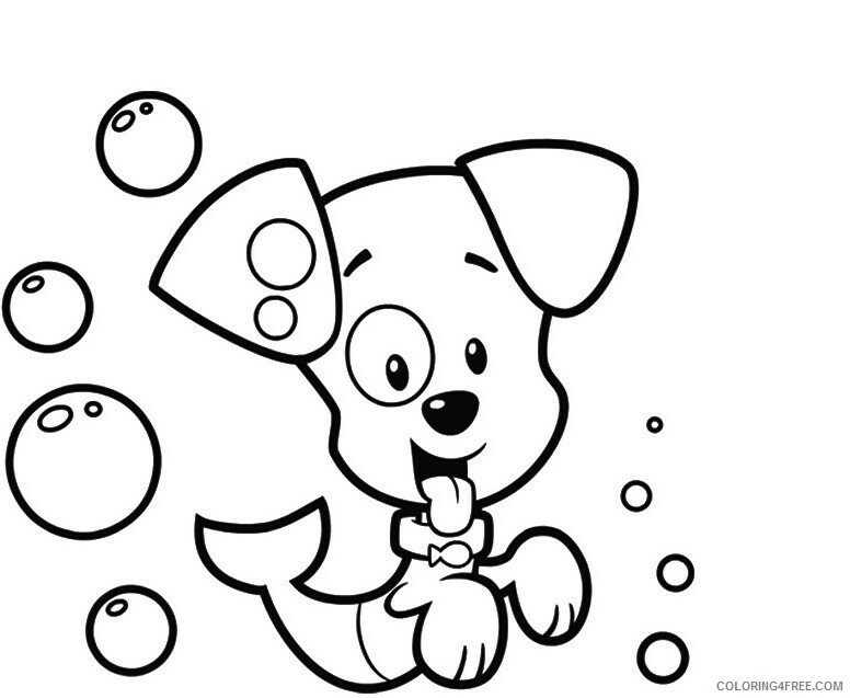 Puppy Coloring Pages Animal Printable Sheets bubble puppy 2021 4065 Coloring4free