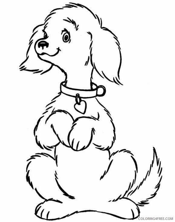Puppy Coloring Pages Animal Printable Sheets puppy 4 2021 4092 Coloring4free