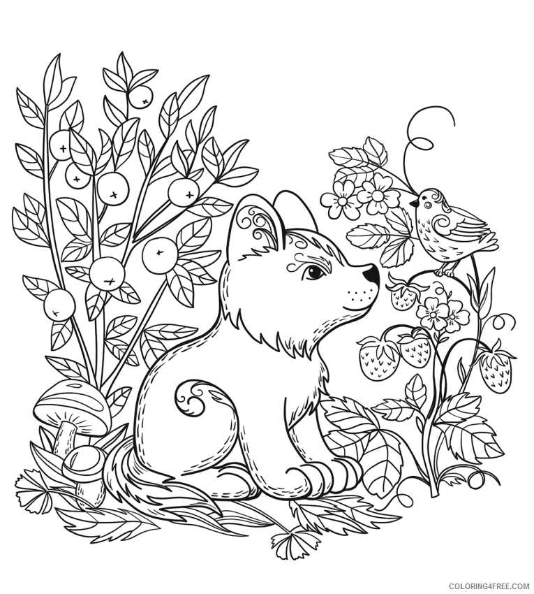 Puppy Coloring Pages Animal Printable Sheets puppy a4 2021 4093 Coloring4free