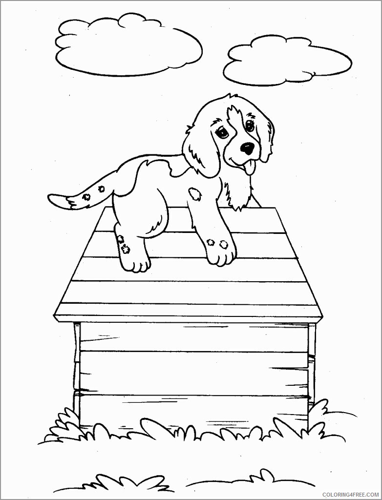 Puppy Coloring Pages Animal Printable Sheets puppy to print 2021 4107 Coloring4free