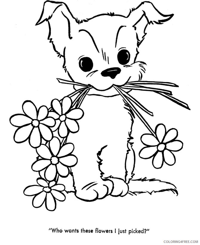 Puppy Coloring Sheets Animal Coloring Pages Printable 2021 3498 Coloring4free