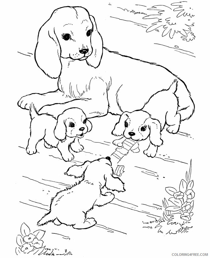 Puppy Coloring Sheets Animal Coloring Pages Printable 2021 3519 Coloring4free