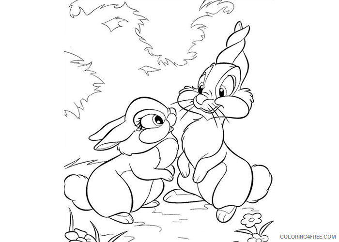 Rabbit Coloring Pages Animal Printable Sheets Little rabbits 2021 4165 Coloring4free