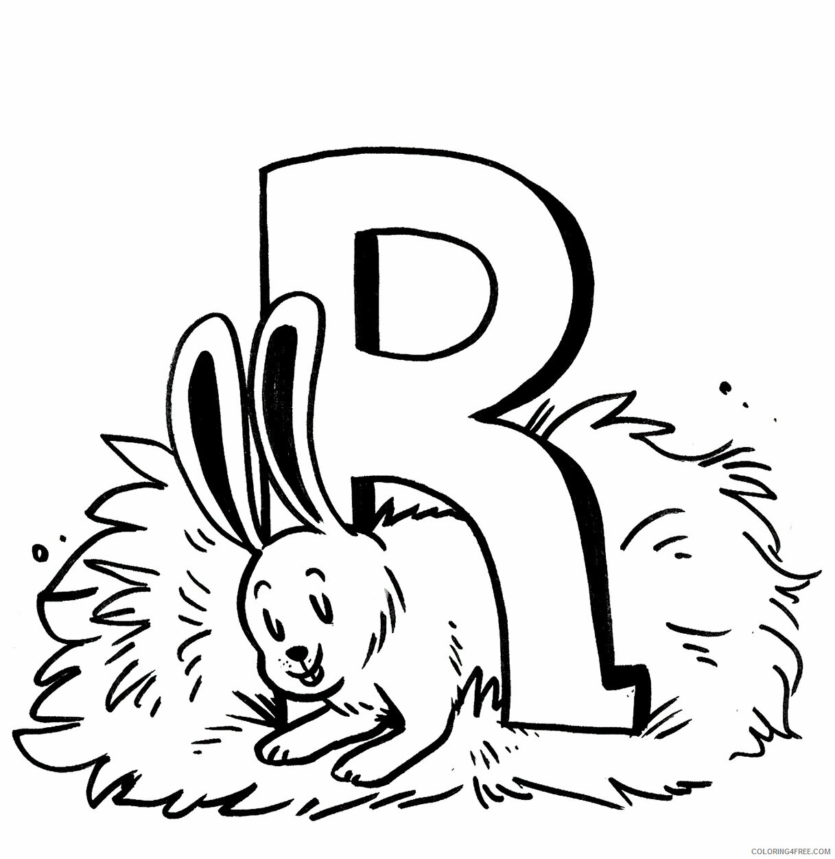 Rabbit Coloring Pages Animal Printable Sheets Rabbit 2021 4139 Coloring4free