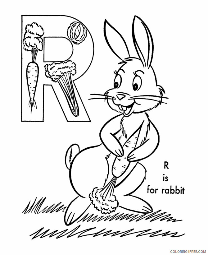 Rabbit Coloring Pages Animal Printable Sheets Rabbit Images 2021 4182 Coloring4free