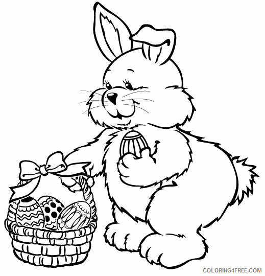 Rabbit Coloring Pages Animal Printable Sheets easter rabbit 2021 4158 Coloring4free