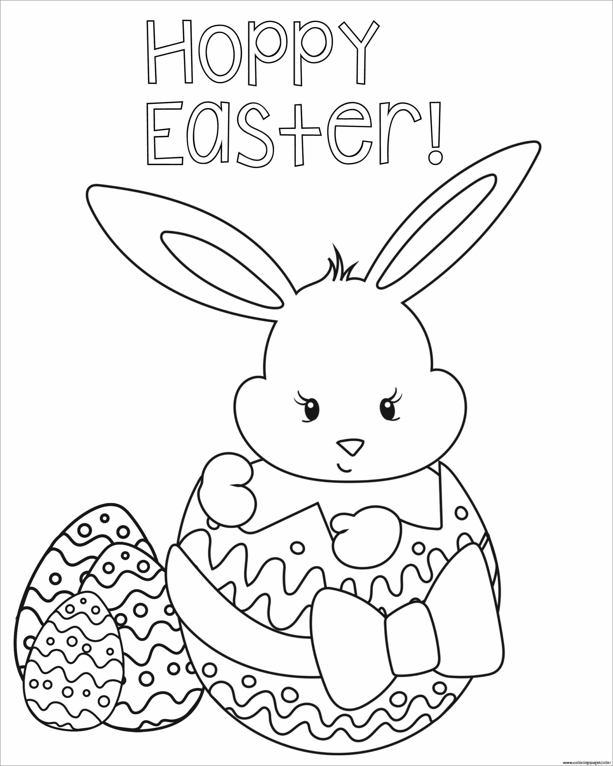 Rabbit Coloring Pages Animal Printable Sheets happy easter egg rabbit 2021 4164 Coloring4free