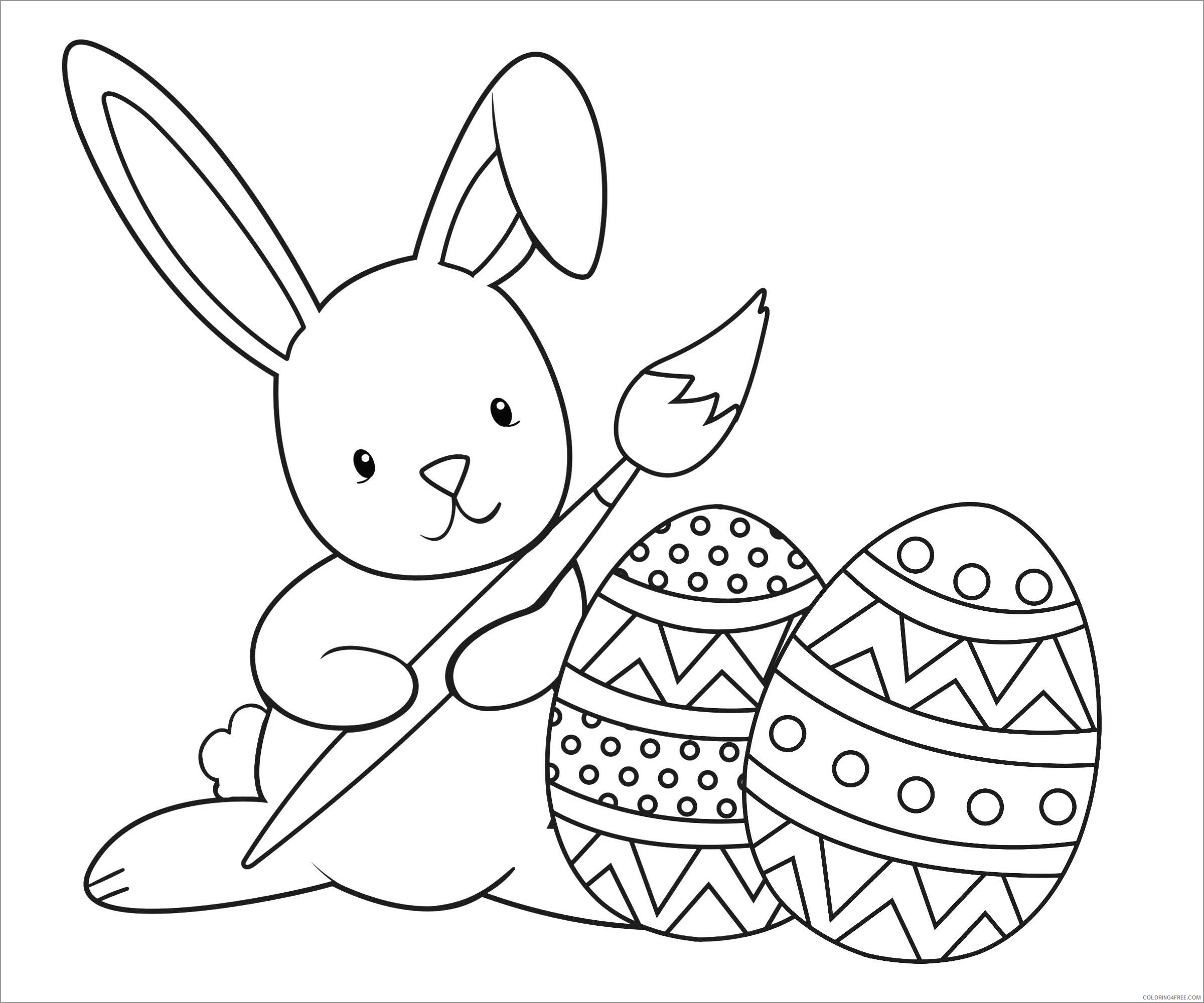 Rabbit Coloring Pages Animal Printable Sheets peter rabbit 2021 4166 Coloring4free