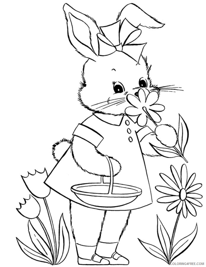 Rabbit Coloring Sheets Animal Coloring Pages Printable 2021 3577 Coloring4free