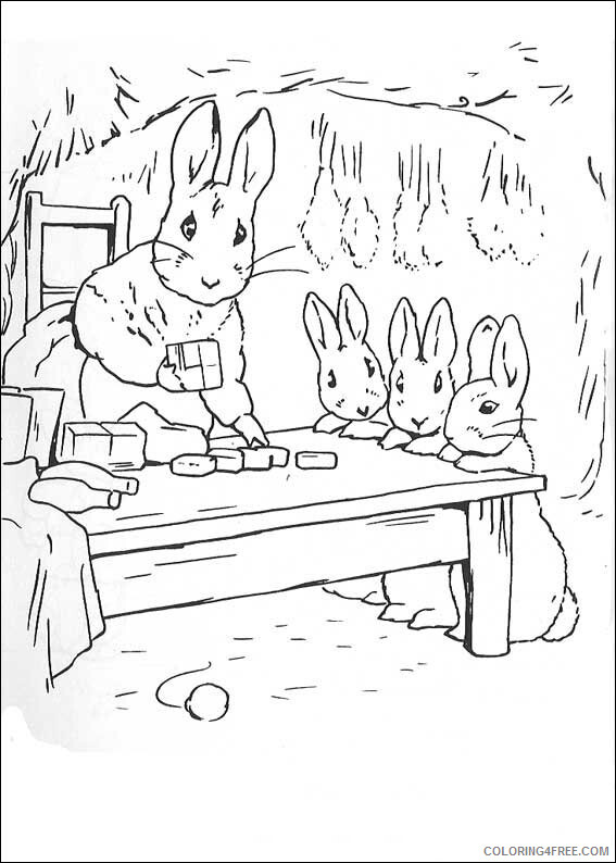 Rabbit Coloring Sheets Animal Coloring Pages Printable 2021 3594 Coloring4free