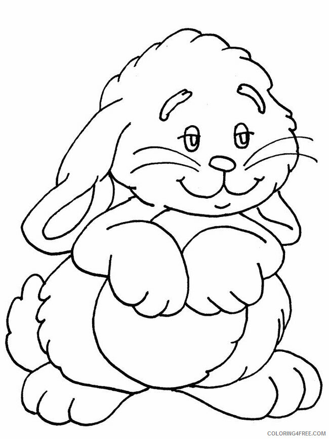 Rabbit Coloring Sheets Animal Coloring Pages Printable 2021 3598 Coloring4free