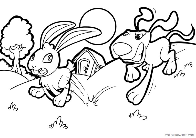 Rabbit Coloring Sheets Animal Coloring Pages Printable 2021 3606 Coloring4free