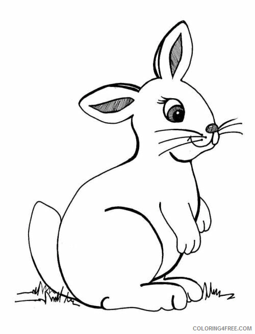 Rabbit Coloring Sheets Animal Coloring Pages Printable 2021 3613 Coloring4free