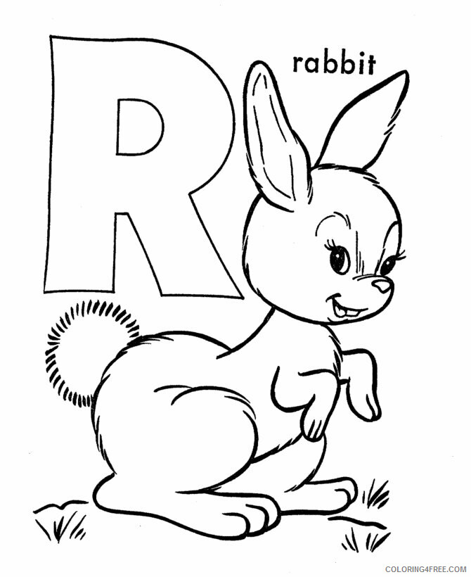 Rabbit Coloring Sheets Animal Coloring Pages Printable 2021 3620 Coloring4free