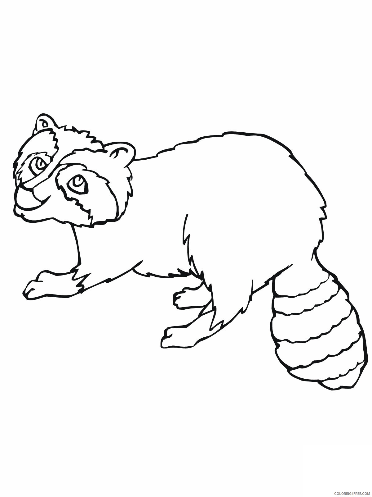 Raccoon Coloring Pages Animal Printable Sheets Raccoon Pictures 2021 4218 Coloring4free