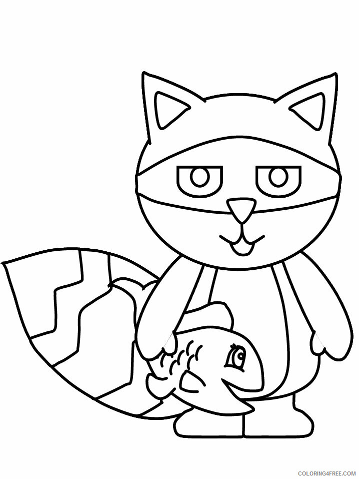 Raccoon Coloring Pages Animal Printable Sheets raccoon2 2021 4204 Coloring4free