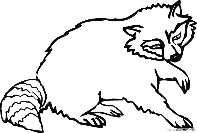 Raccoon Coloring Sheets Animal Coloring Pages Printable 2021 3643 Coloring4free