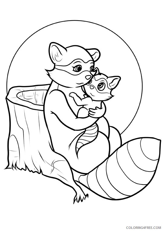 Raccoon Coloring Sheets Animal Coloring Pages Printable 2021 3652 Coloring4free