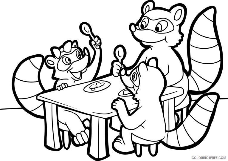 Raccoon Coloring Sheets Animal Coloring Pages Printable 2021 3654 Coloring4free
