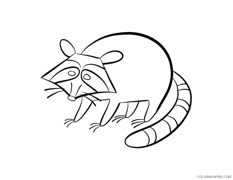 Raccoon Coloring Sheets Animal Coloring Pages Printable 2021 3664 Coloring4free