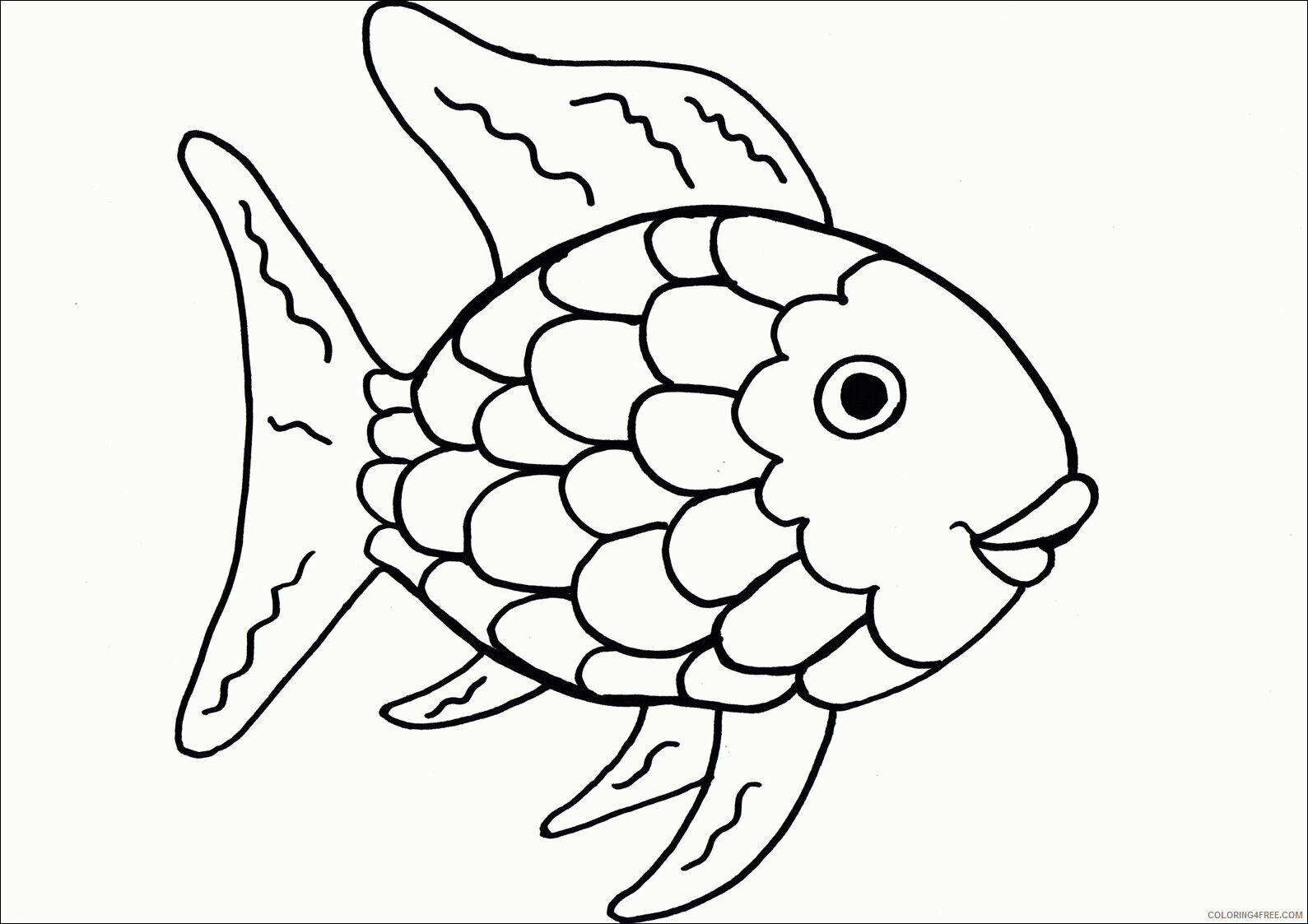 Rainbow Fish Coloring Sheets Animal Coloring Pages Printable 2021 3674 Coloring4free