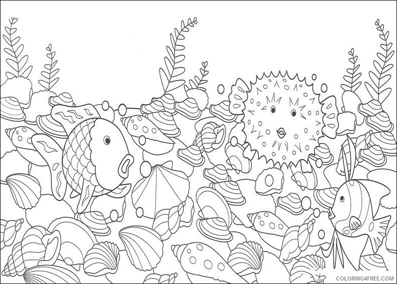 Rainbow Fish Coloring Sheets Animal Coloring Pages Printable 2021 3675 Coloring4free