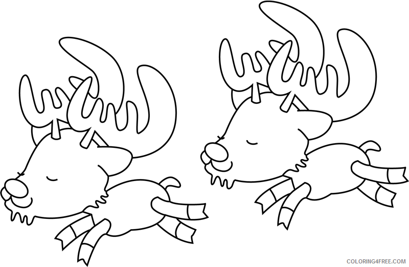 Reindeer Coloring Pages Animal Printable Sheets 1531877494_baby reindeers a4 2021 4271 Coloring4free