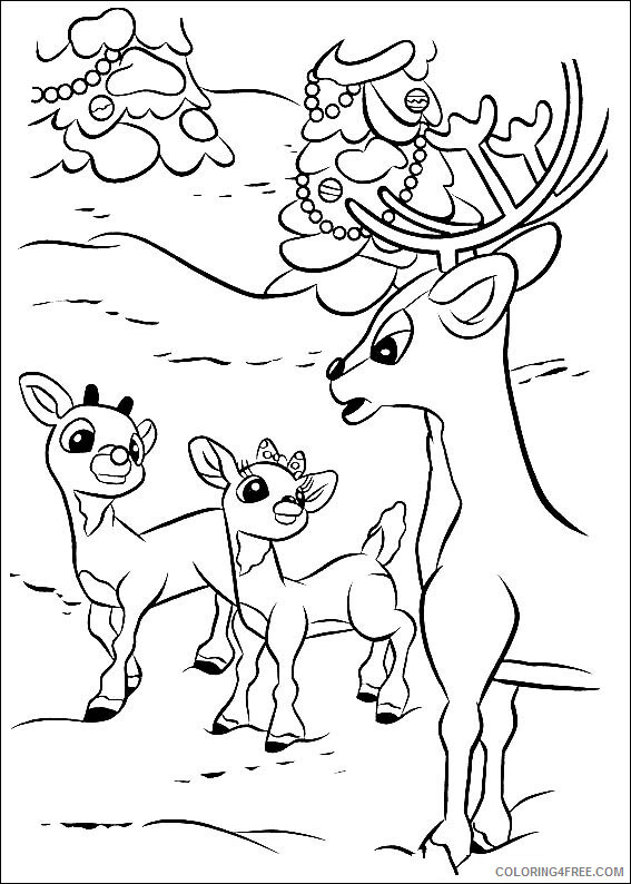 Reindeer Coloring Sheets Animal Coloring Pages Printable 2021 3722 Coloring4free