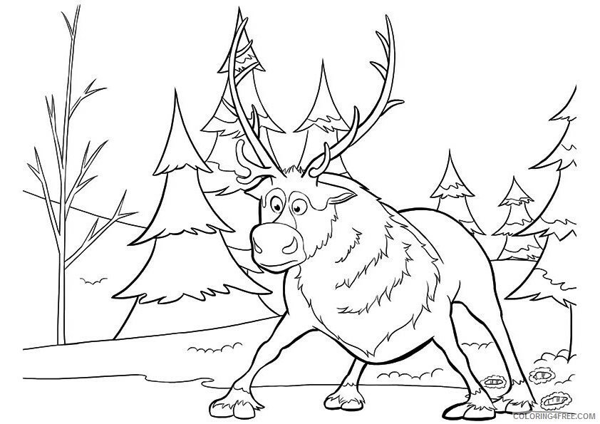 Reindeer Coloring Sheets Animal Coloring Pages Printable 2021 3725 Coloring4free