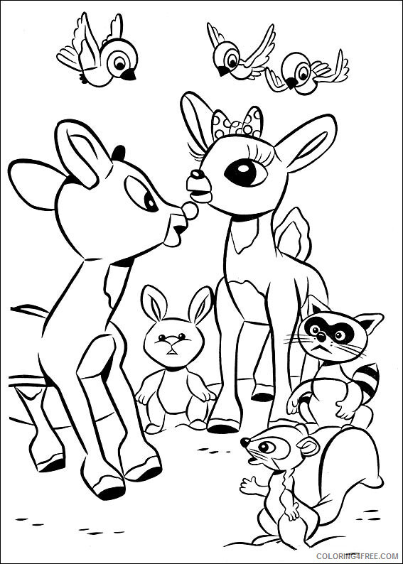 Reindeer Coloring Sheets Animal Coloring Pages Printable 2021 3726 Coloring4free