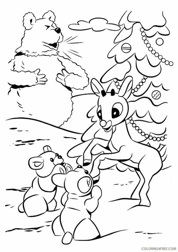 Reindeer Coloring Sheets Animal Coloring Pages Printable 2021 3729 Coloring4free