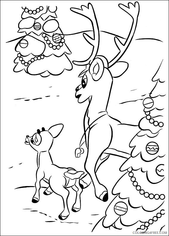 Reindeer Coloring Sheets Animal Coloring Pages Printable 2021 3733 Coloring4free