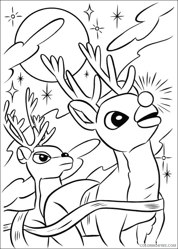Reindeer Coloring Sheets Animal Coloring Pages Printable 2021 3734 Coloring4free