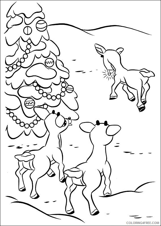 Reindeer Coloring Sheets Animal Coloring Pages Printable 2021 3741 Coloring4free