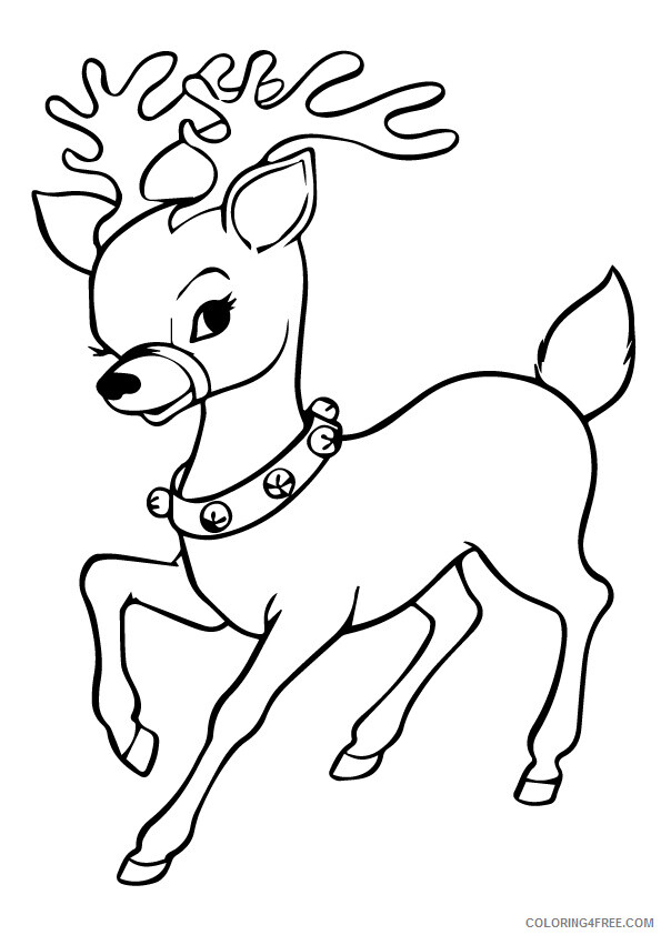 Reindeer Coloring Sheets Animal Coloring Pages Printable 2021 3743 Coloring4free