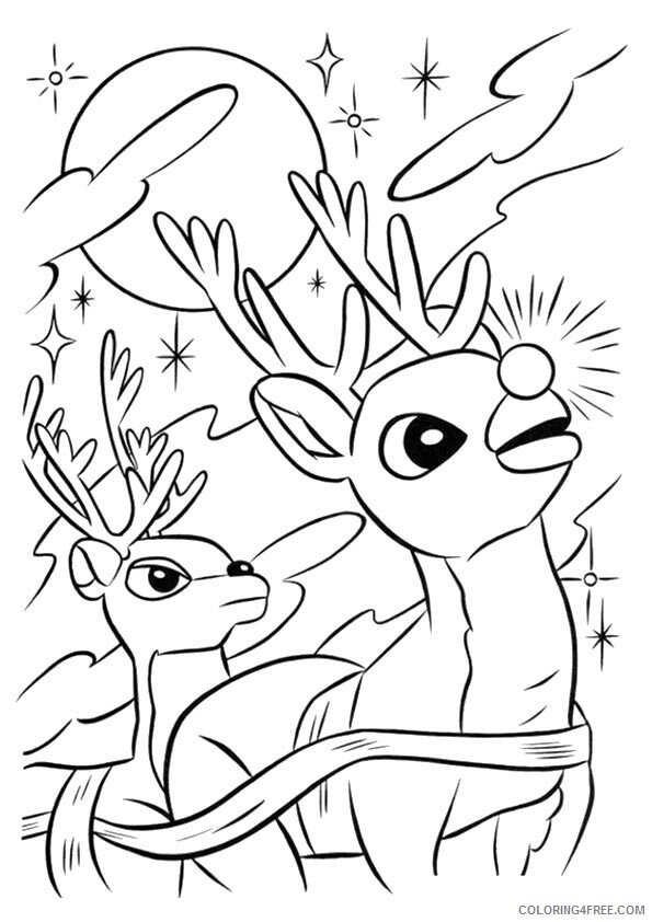 Reindeer Coloring Sheets Animal Coloring Pages Printable 2021 3745 Coloring4free