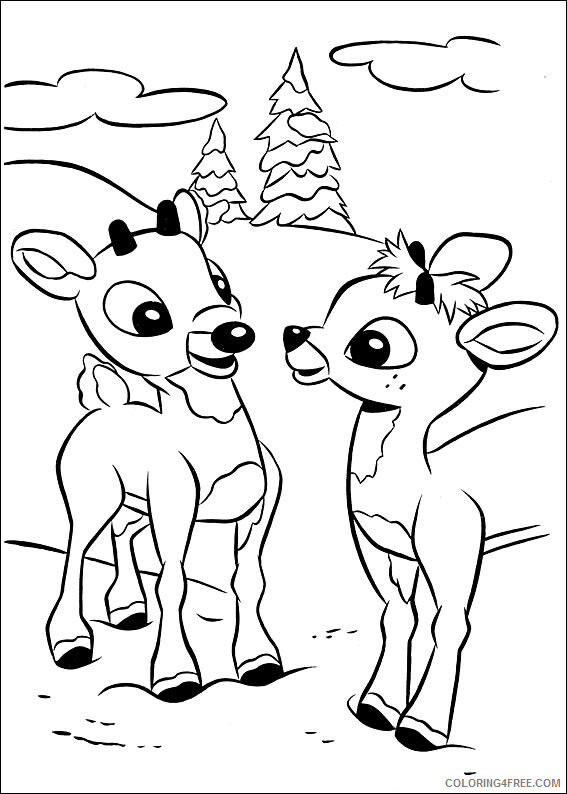 Reindeer Coloring Sheets Animal Coloring Pages Printable 2021 3747 Coloring4free