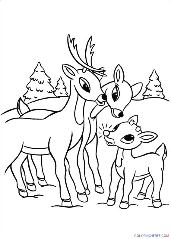Reindeer Coloring Sheets Animal Coloring Pages Printable 2021 3755 Coloring4free