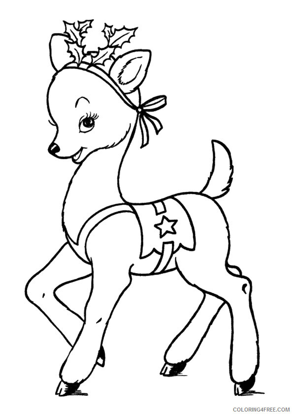 Reindeer Coloring Sheets Animal Coloring Pages Printable 2021 3757 Coloring4free