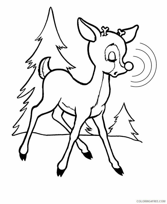 Reindeer Coloring Sheets Animal Coloring Pages Printable 2021 3790 Coloring4free
