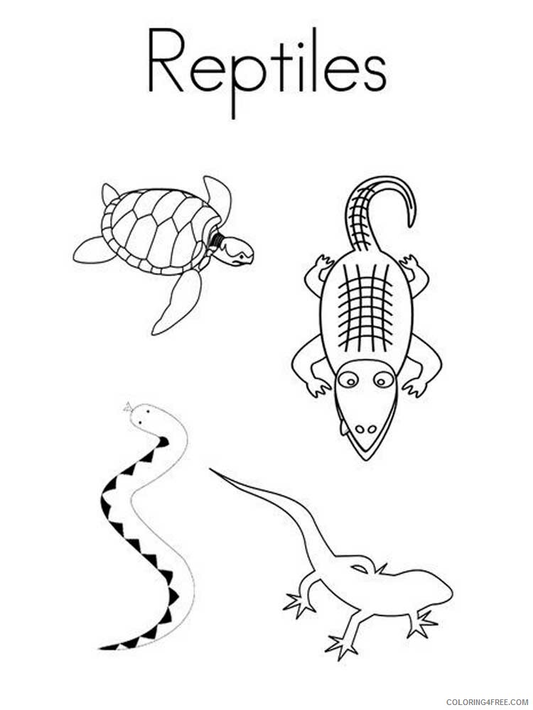 Reptile Coloring Pages Animal Printable Sheets Reptile 2 2021 4300 Coloring4free