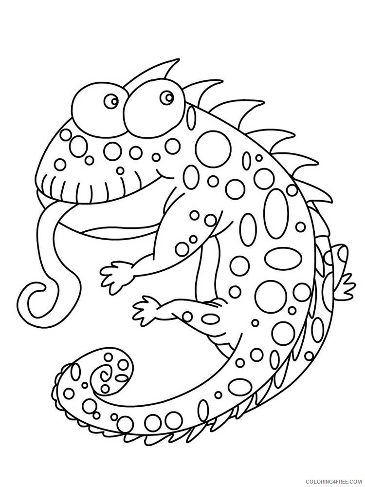 Reptile Coloring Pages Animal Printable Sheets Reptile 7 2021 4303 Coloring4free
