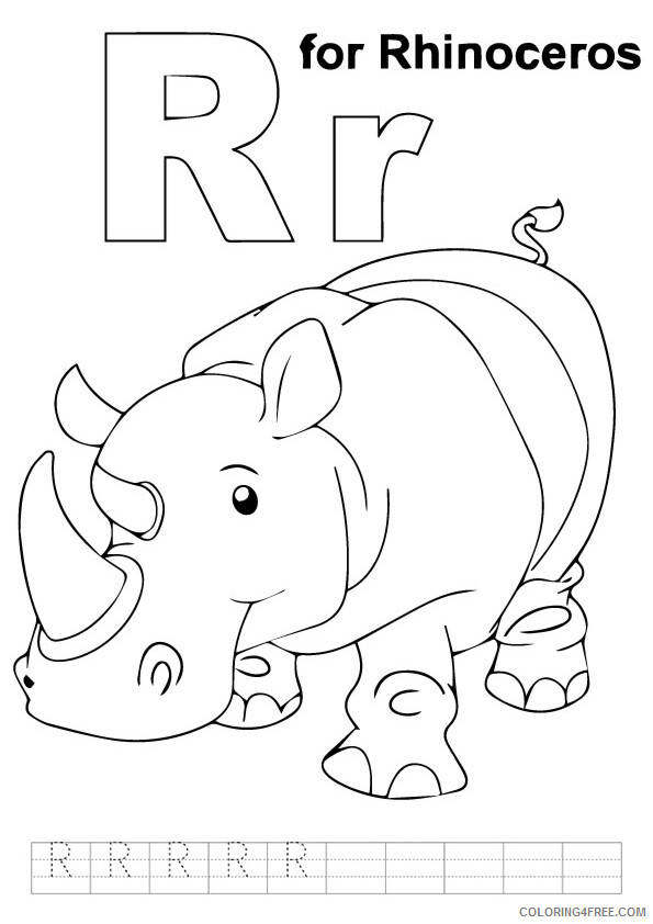 Rhino Coloring Sheets Animal Coloring Pages Printable 2021 3804 Coloring4free