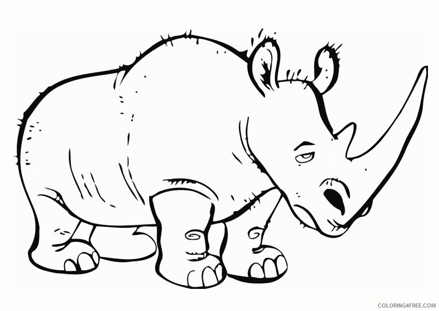 Rhino Coloring Sheets Animal Coloring Pages Printable 2021 3808 Coloring4free
