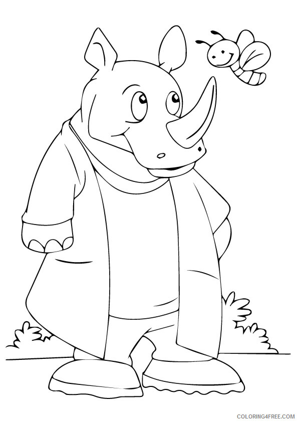 Rhino Coloring Sheets Animal Coloring Pages Printable 2021 3815 Coloring4free