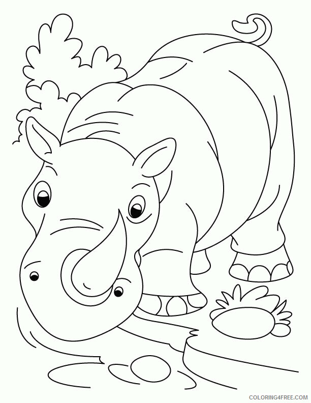 Rhino Coloring Sheets Animal Coloring Pages Printable 2021 3818 Coloring4free