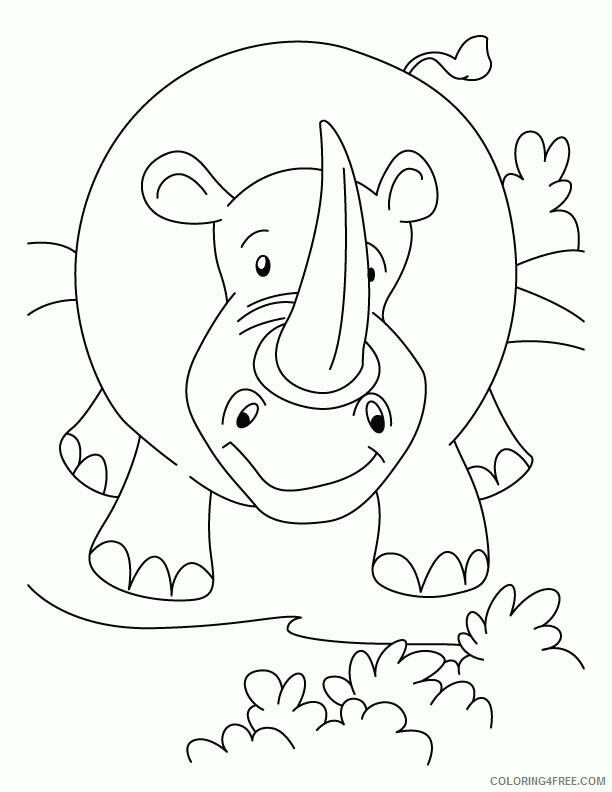 Rhino Coloring Sheets Animal Coloring Pages Printable 2021 3823 Coloring4free