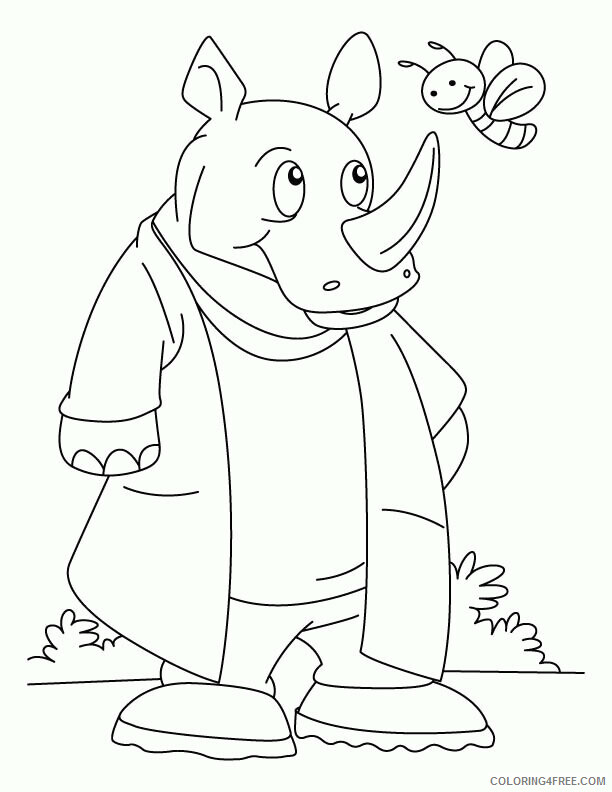 Rhino Coloring Sheets Animal Coloring Pages Printable 2021 3824 Coloring4free